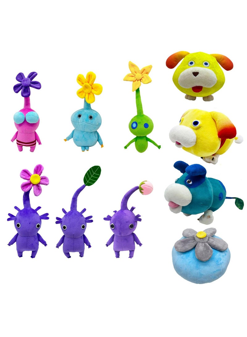 10 Pcs Ice Pikmin Plush Toy For Fans Gift Stuffed Figure Doll For Kids And Adults Great Birthday Stuffers For Boys Girls