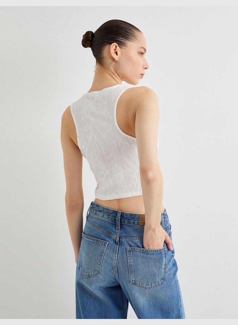 Asymmetric Crop Tank Top