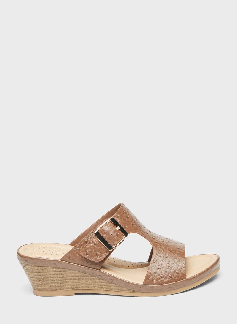 Multi Strap Wedge Sandals