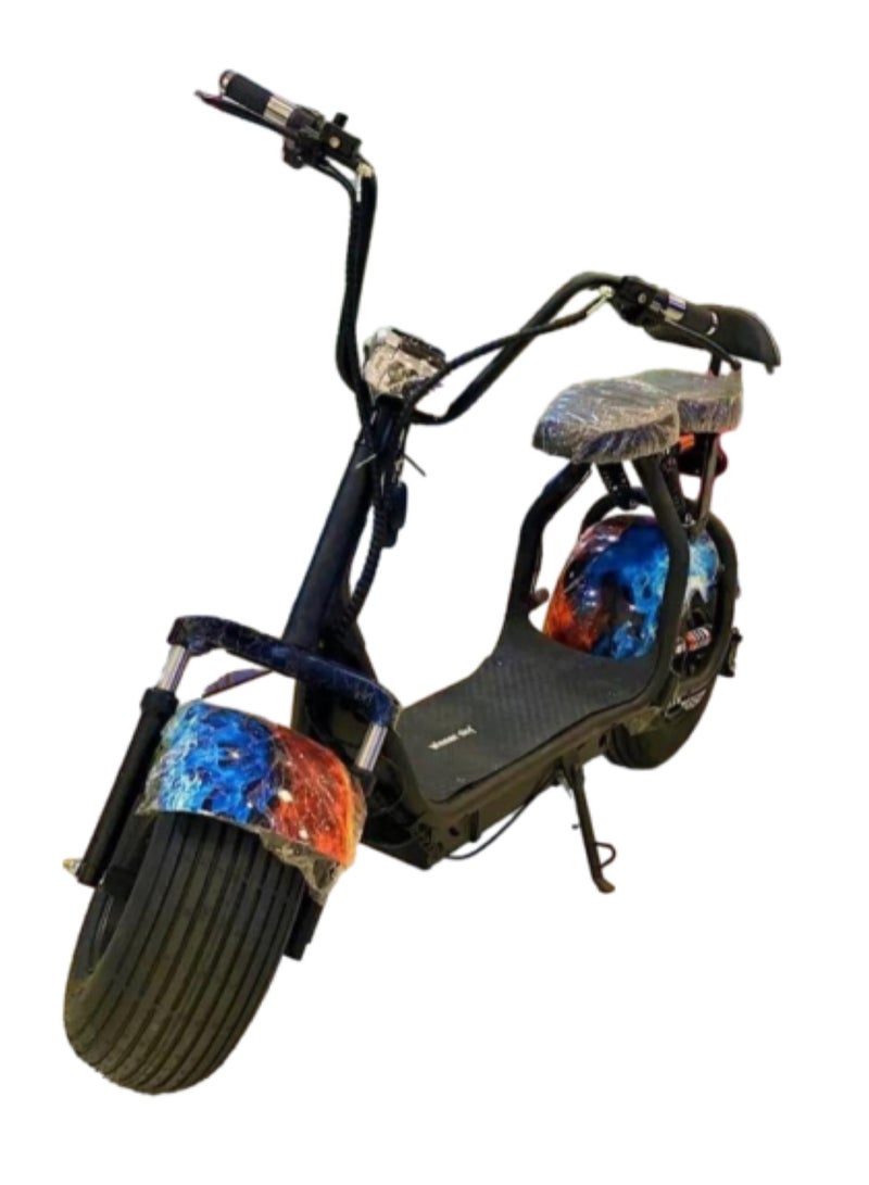 City Coco 1500W Electric Scooter Unleash Thrilling Speeds Upto 30Mph on Urban Roads Flame Colour