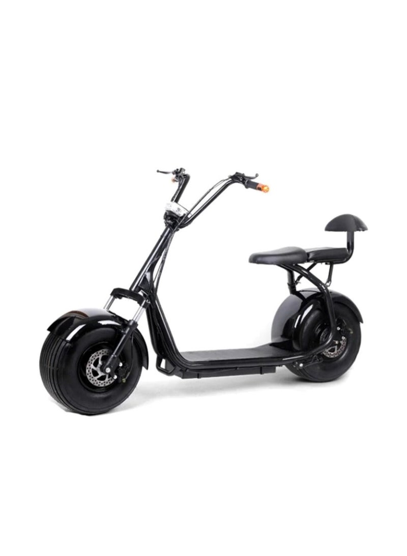 City Coco 1500W Electric Scooter Unleash Thrilling Speeds Upto 30Mph on Urban Roads Black