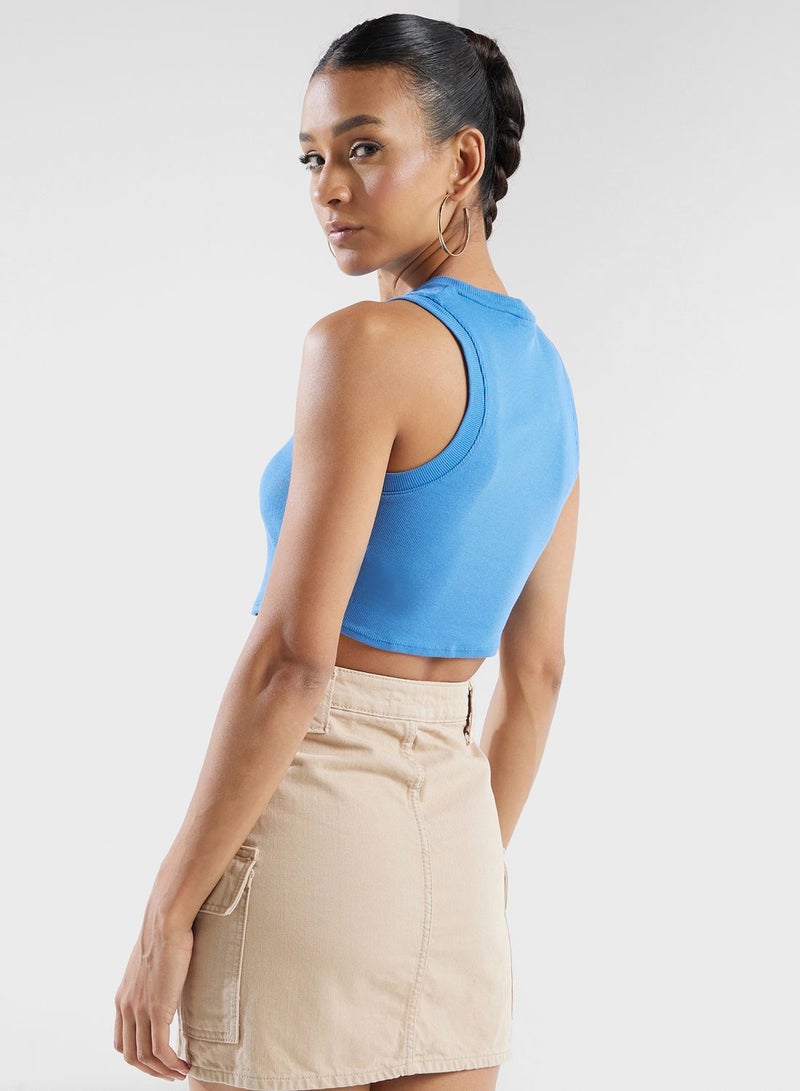 Nsw Essential Ribbed Cropped Tank