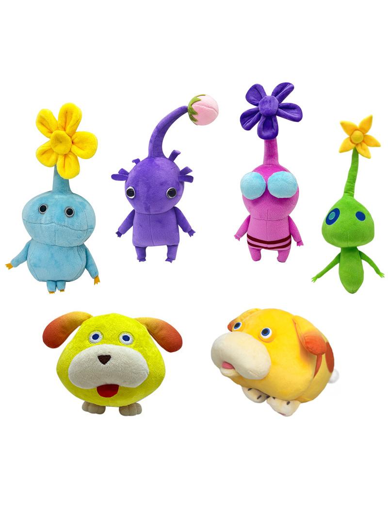 6 Pcs Ice Pikmin Plush Toy For Fans Gift Stuffed Figure Doll For Kids And Adults Great Birthday Stuffers For Boys Girls
