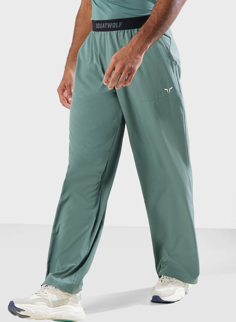 Stretch Woven Relaxed Sweatpants