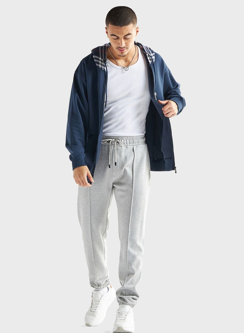 Drawstring Cuffed Sweatpants