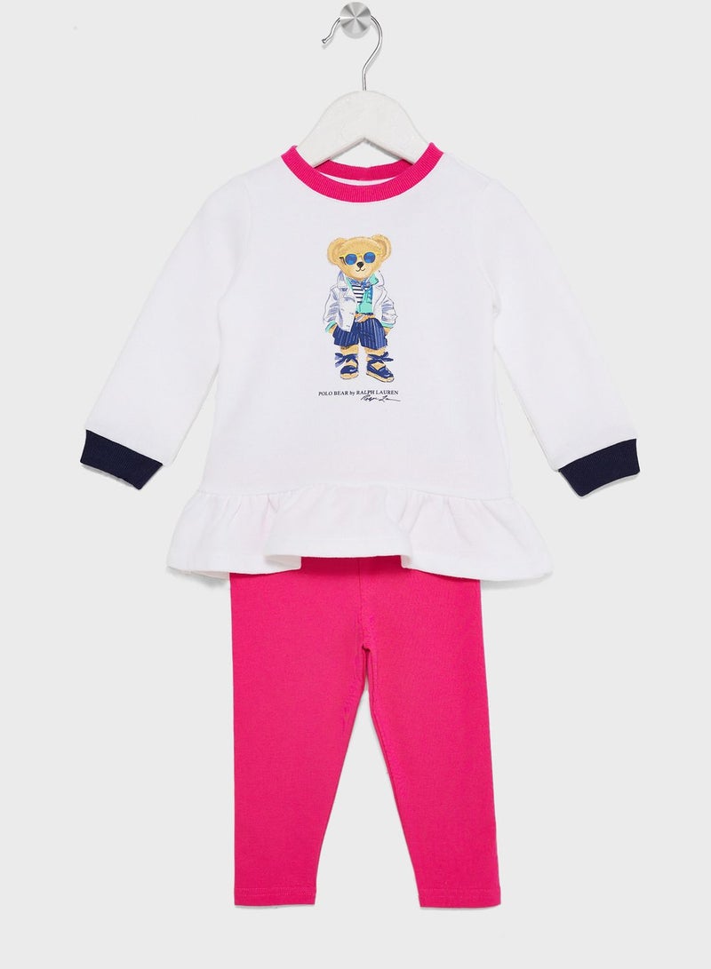 Kids Bearfleece Top & Leggings Set