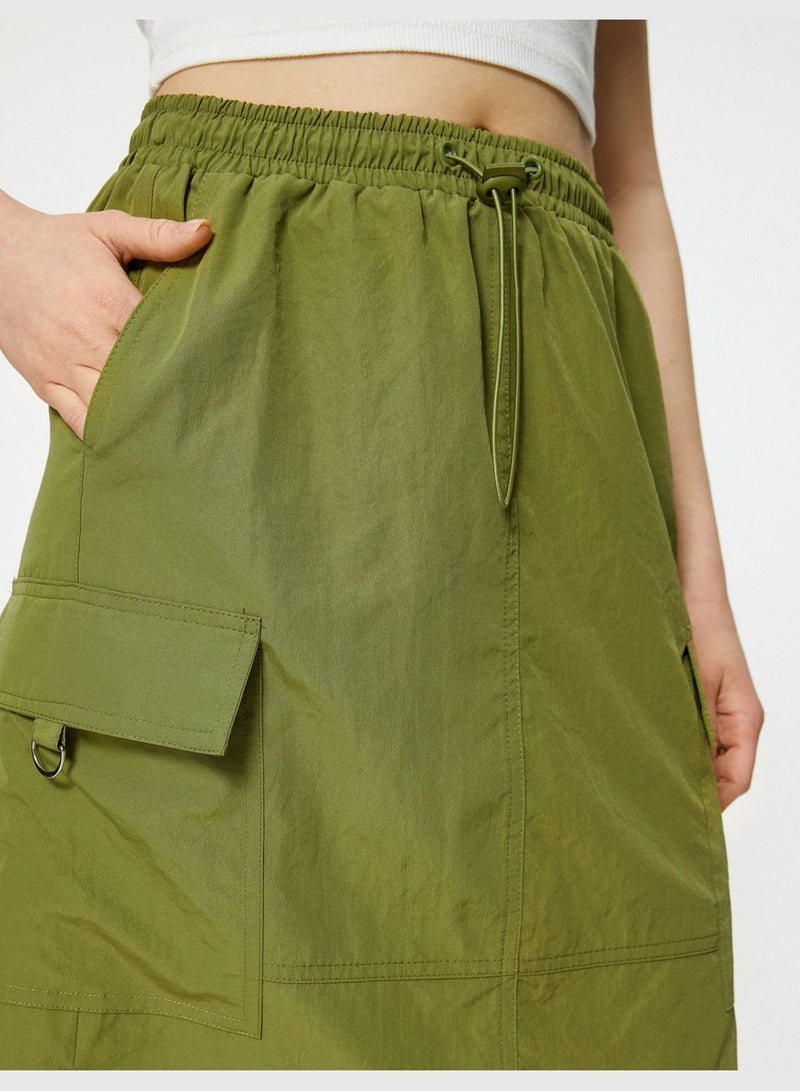 Midi Parachute Skirt