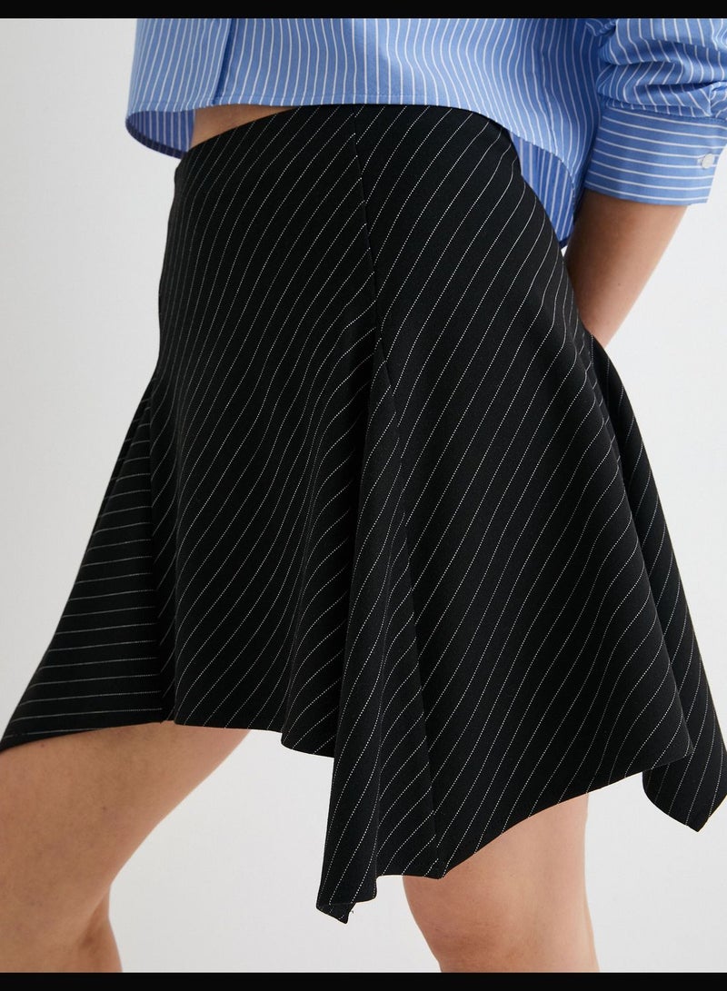 Asymmetric Mini Skirt