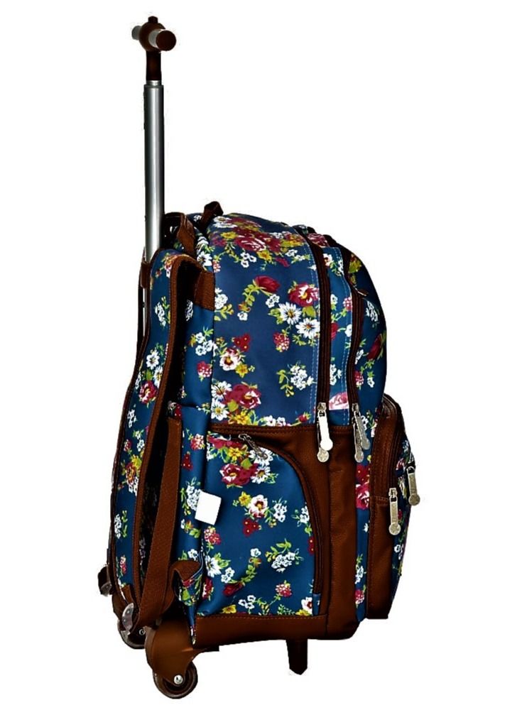 LIVE UP Trolley school bag with Adjustable Strap for School and College with 4 pockets and 2 side pocket.(33.5*15*50)