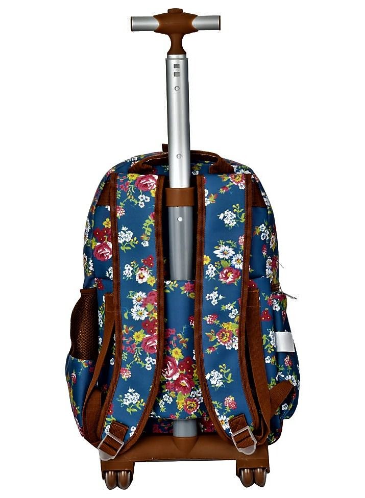 LIVE UP Trolley school bag with Adjustable Strap for School and College with 4 pockets and 2 side pocket.(33.5*15*50)