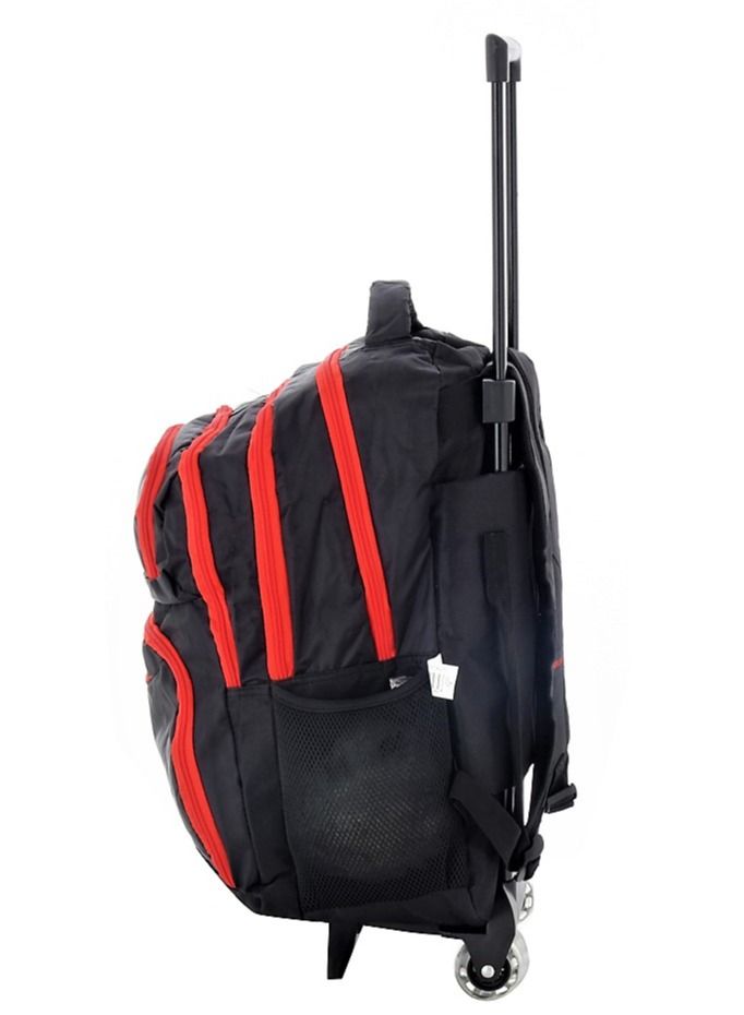 LIVE UP trolley school bag with adjustable Strap for school and college with 5 pockets and 2 side pockets (29*15*44)