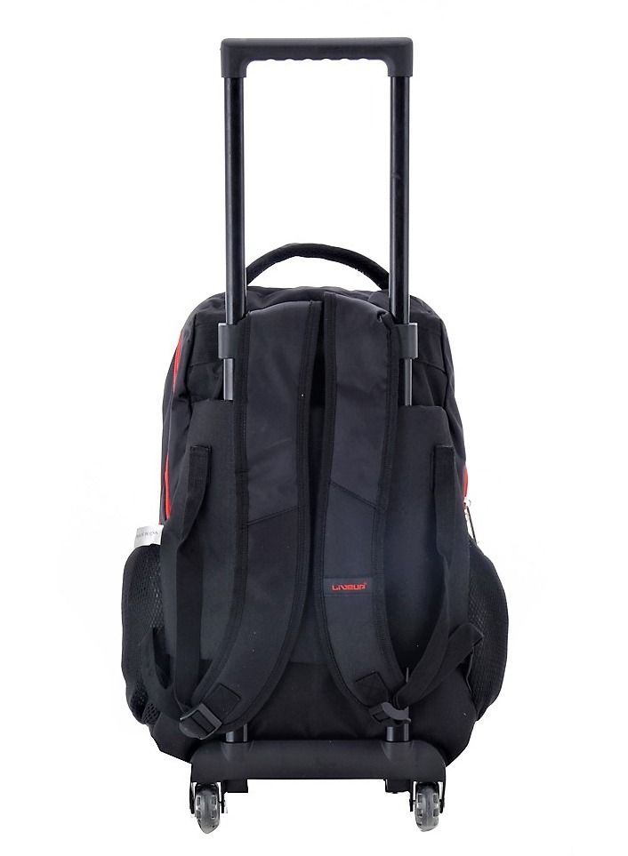 LIVE UP trolley school bag with adjustable Strap for school and college with 5 pockets and 2 side pockets (29*15*44)