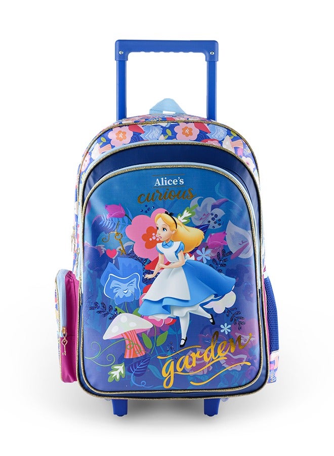 Alice in Wonderland Curious Garden Backpack Trolley  16 inches
