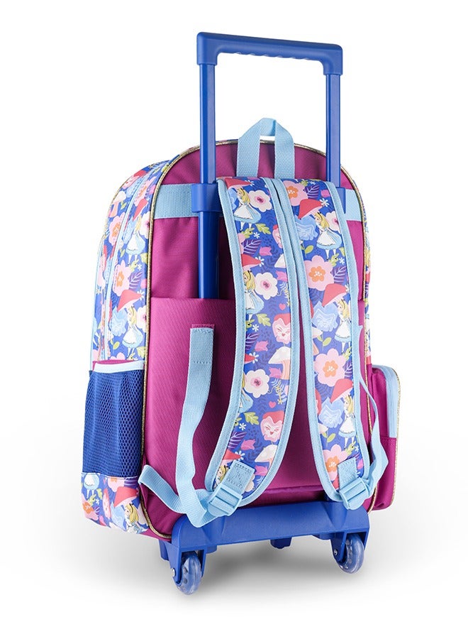 Alice in Wonderland Curious Garden Backpack Trolley  16 inches