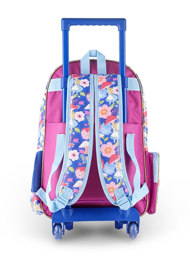 Alice in Wonderland Curious Garden Backpack Trolley  16 inches