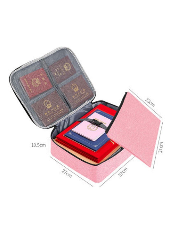 High Quality Large Capacity Document Storage Bag pink