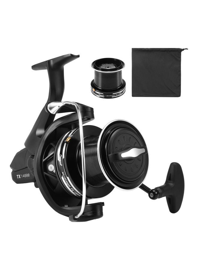 9+1BB Bearings Big Spinning Reel With Spare Metal Spool 20 x 13 x 20cm