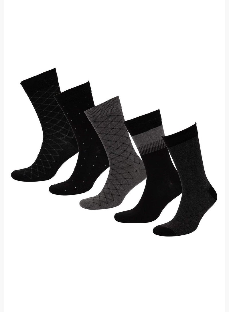 Man 5-Pack High Cut Cotton Socks