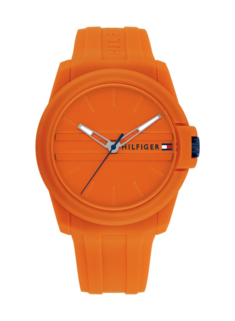 Men's Analog Round Shape Silicone Wrist Watch 1710597 - 44 Mm