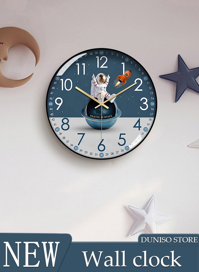 Wall Clock Modern Small Wall Clocks Battery Operated Silent Non-Ticking Analog Classic for Home, Bathroom, Kitchen, Bedroom, School
