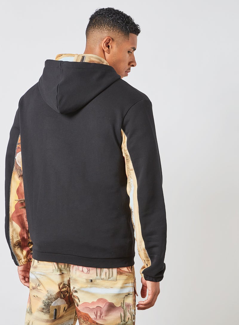 Zip-Up Hoodie Black