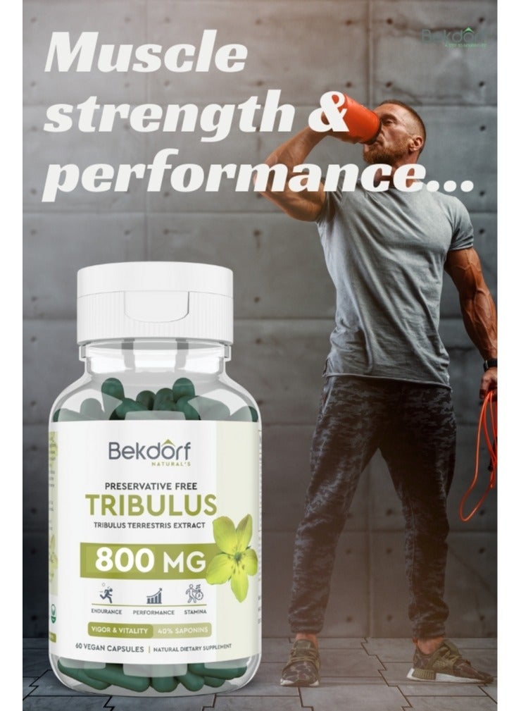 Tribulus Terrestris Extract Vigor And Vitality-60 Vegan Capsules