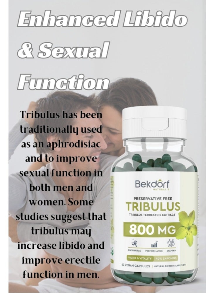 Tribulus Terrestris Extract Vigor And Vitality-60 Vegan Capsules