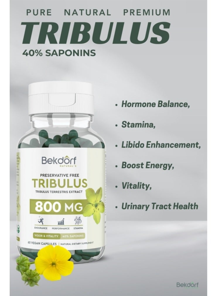 Tribulus Terrestris Extract Vigor And Vitality-60 Vegan Capsules