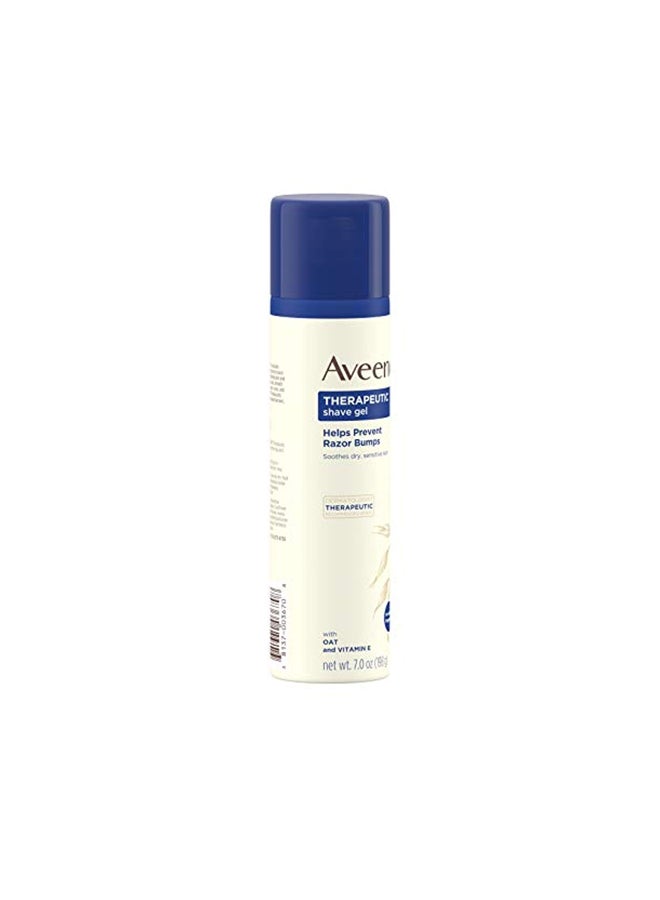 Therapeutic Shave Gel, Help Prevent Razor Bumps, 7 Oz 198grams