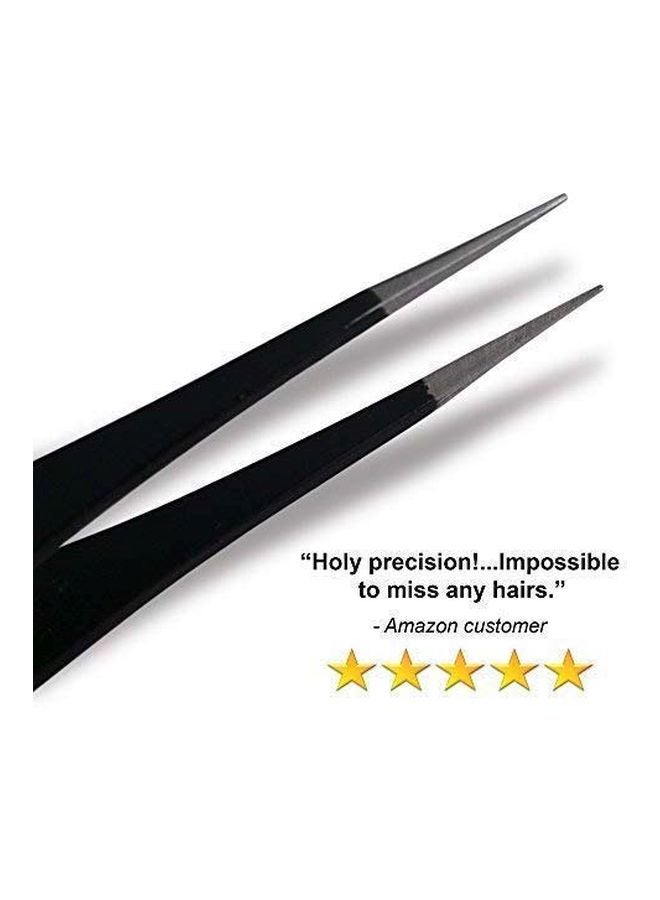Professional Splinter And Tick Removal Tweezer Black