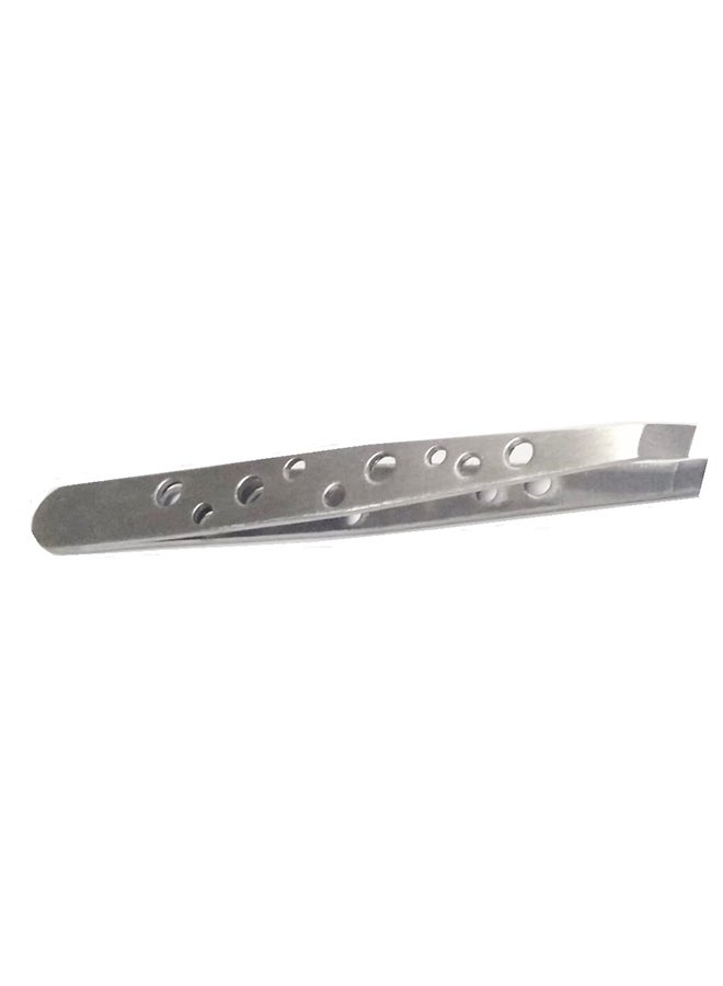 Stainless Steel Eyebrow Tweezer Silver 9.5cm