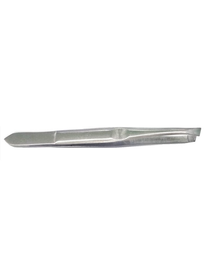 Stainless Steel Eyebrow Tweezer Silver 8.8cm