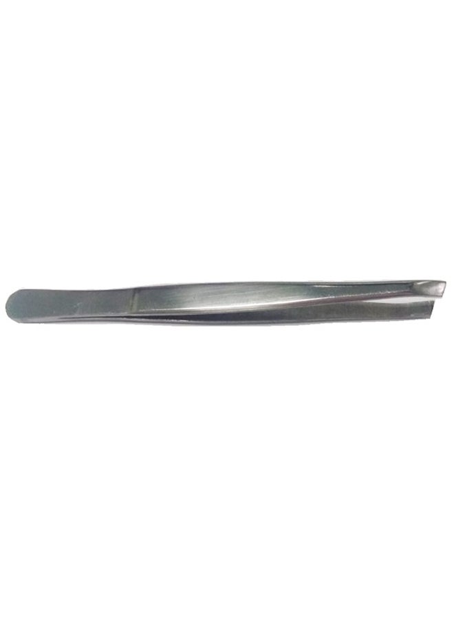 Stainless Steel Eyebrow Tweezer Silver 8.4cm