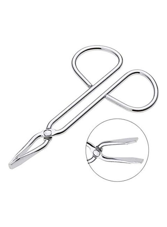 2-Piece Eyebrow Tweezers Set Silver