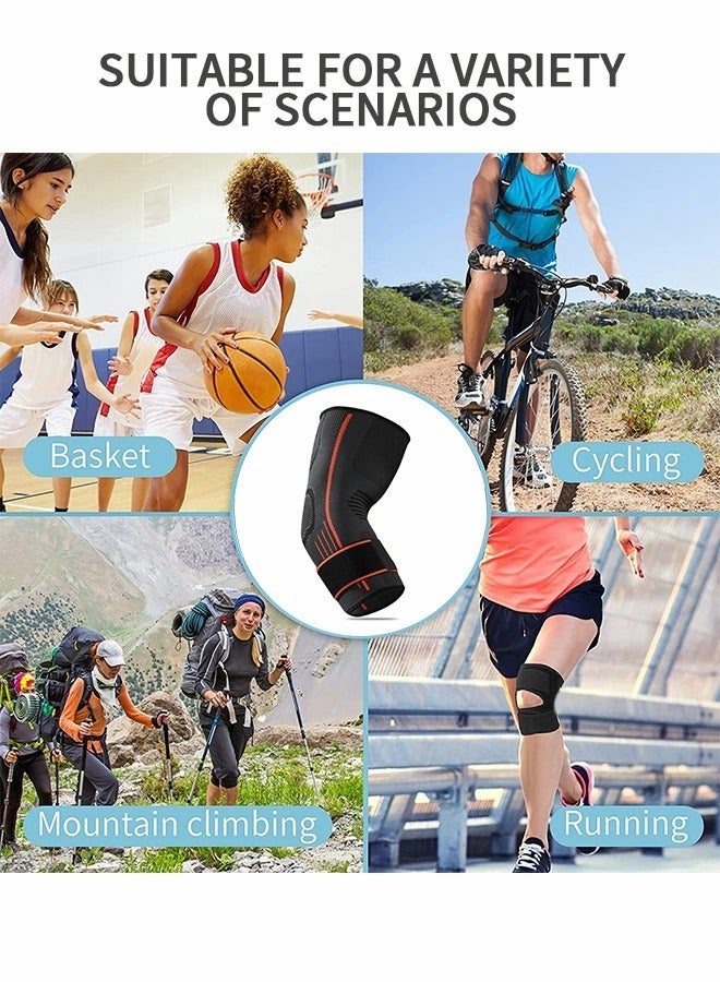 Elbow Support, Compression Support Sleeves, Compression Sports Elbow Pads, Fitness Cycling Sports Elbow Pads, Joint Pain Relief Elbow Compression Sleeves