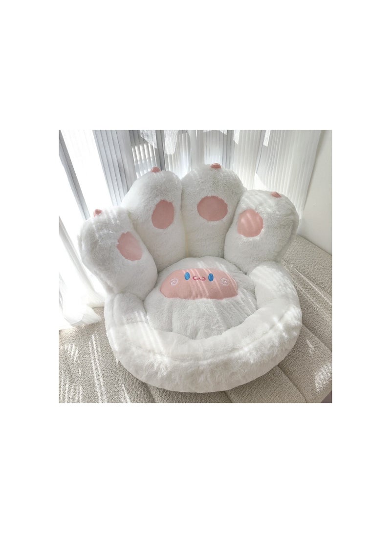 cat paw cushion soft lazy sofa chair cushion lazy pillow for gamer chair white