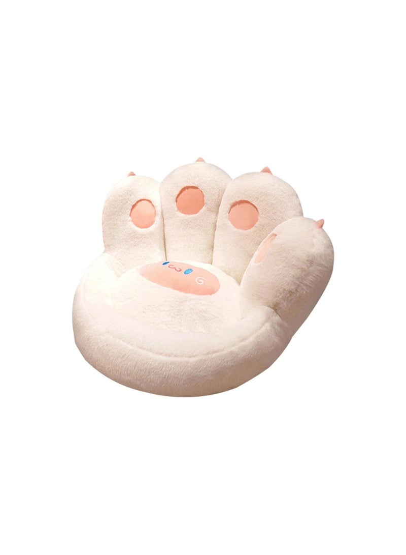 cat paw cushion soft lazy sofa chair cushion lazy pillow for gamer chair white