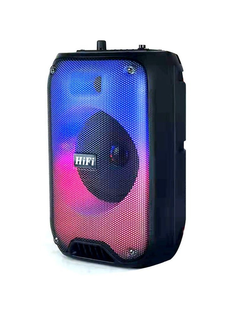RX-6168 Speaker portable blututh speaker dancing speaker with flame light 10W party outdoor karaoke speaker