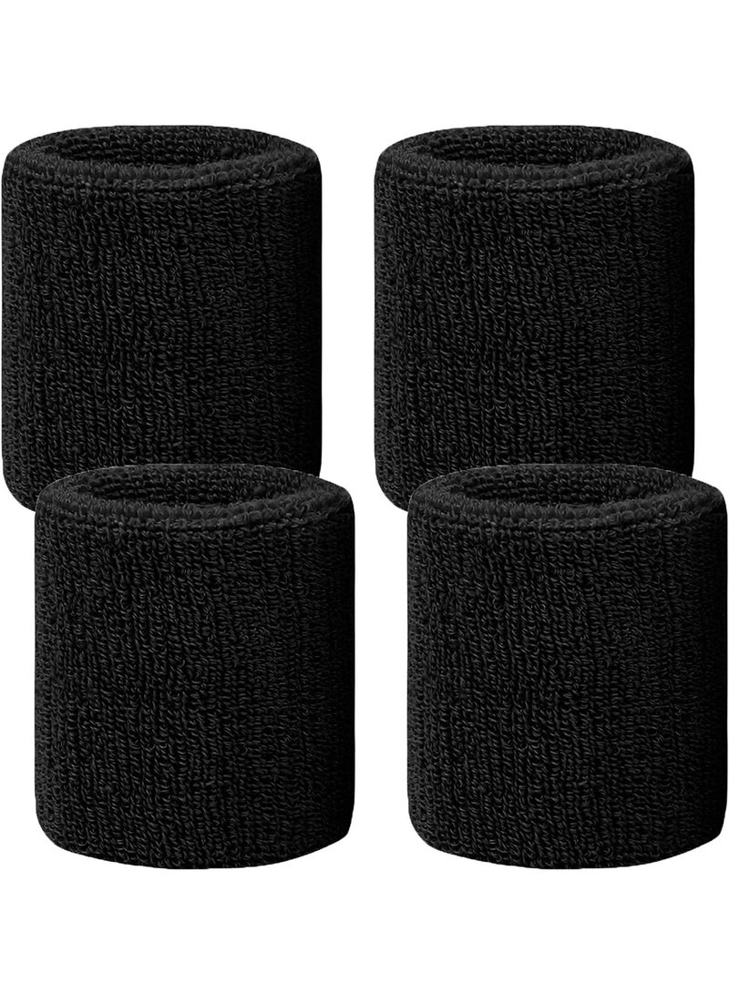 4-piece Running Sports Basketball Sweat Cotton Wrist Strap
