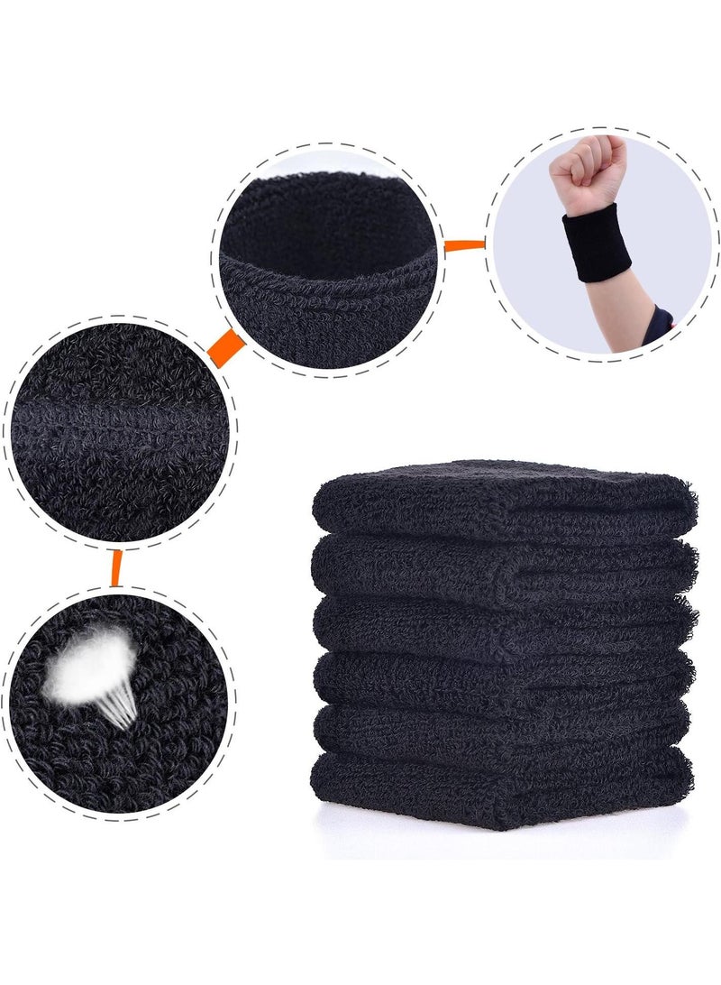 4-piece Running Sports Basketball Sweat Cotton Wrist Strap