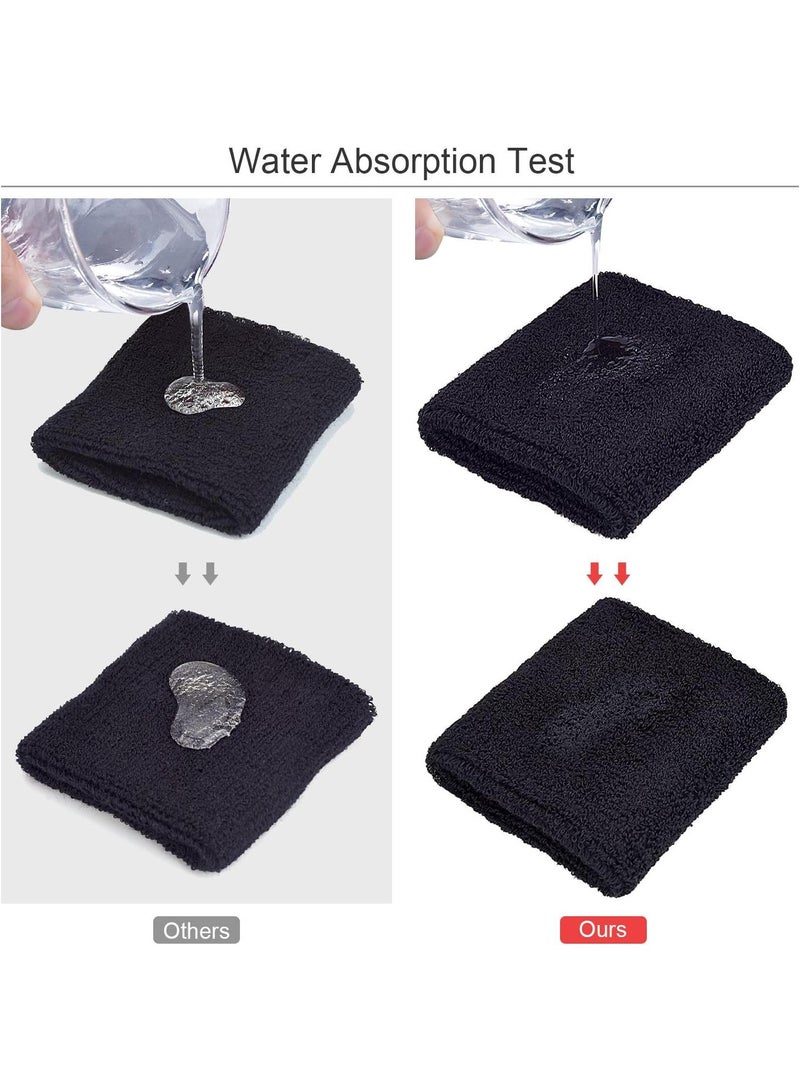 4-piece Running Sports Basketball Sweat Cotton Wrist Strap