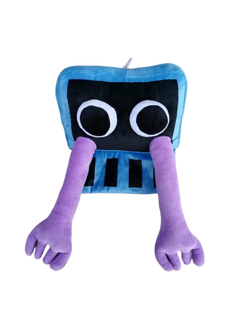 Funny And Scary Doll Rainbow Friends Stuffed Plush Toy Purple B 30CM