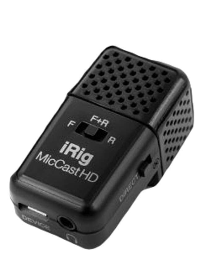 iRig Mic Cast HD Dual-Sided Digital Microphone IP-IRIG-CASTHD-IN Black