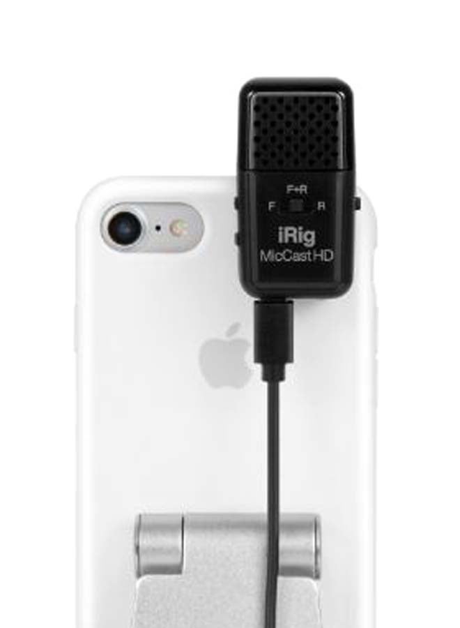 iRig Mic Cast HD Dual-Sided Digital Microphone IP-IRIG-CASTHD-IN Black