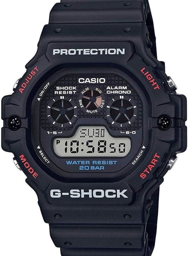 G-Shock Water Resistant Digital Black Dial Men's Watch DW-5900-1DR
