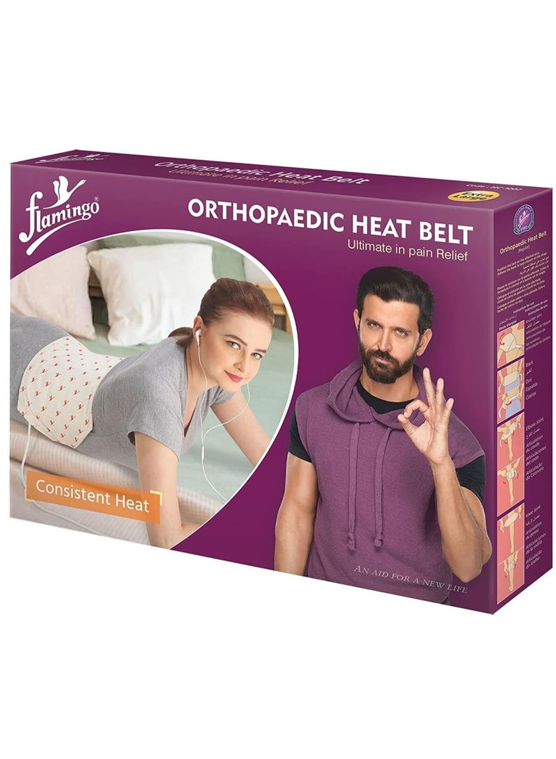 Flamingo Orthopedic Heat Belt - Best Heat Belt For Back Pain & Any Body Pain - Heat Pad