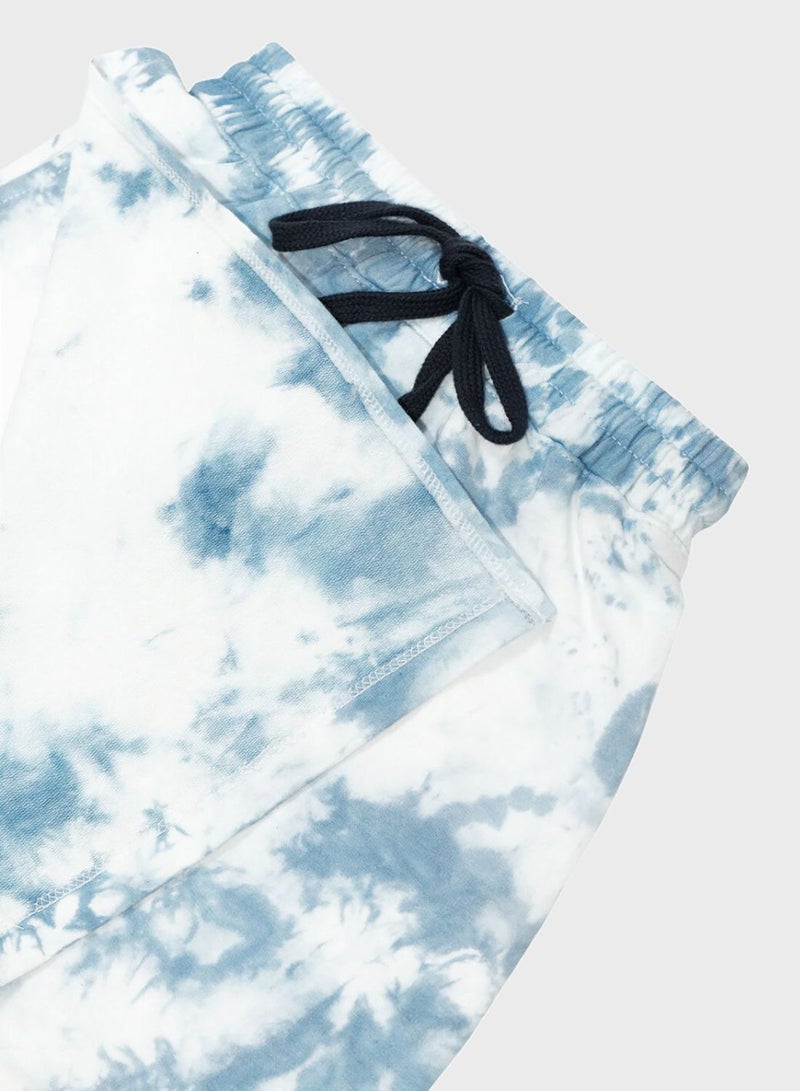 Kids Tie Dye Midi Skort