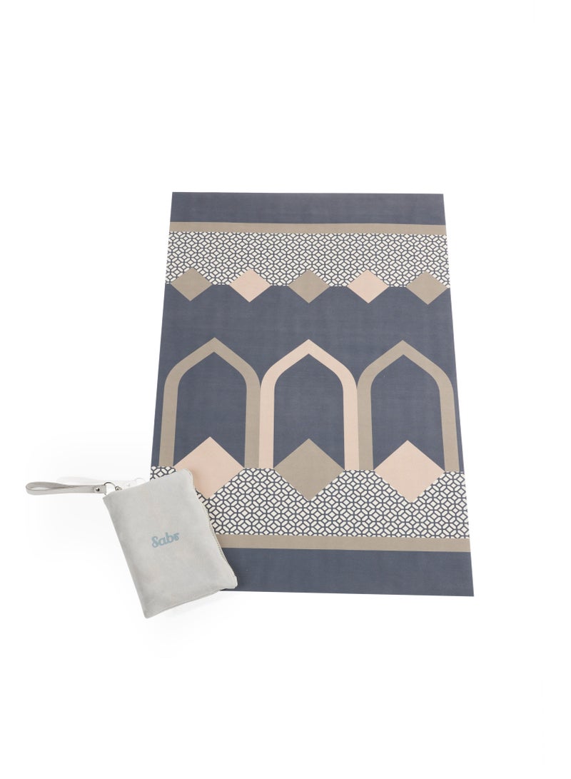 Sabr 'Abu Dhabi' Compact Prayer Mat with Travel Pouch