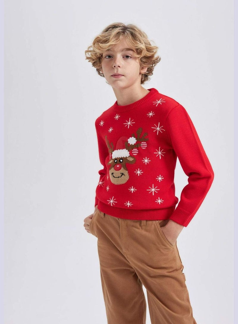 Boy Crew Neck Long Sleeve Tricot Pullover