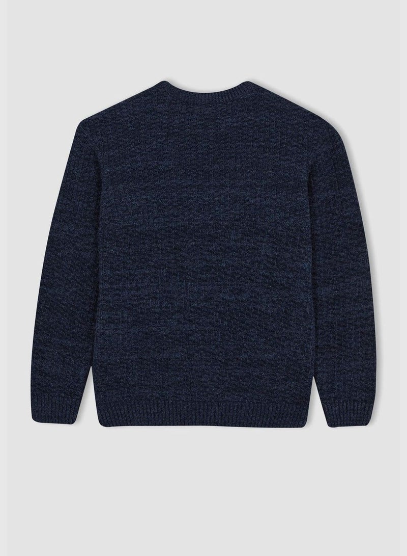 Boy Crew Neck Long Sleeve Tricot Pullover